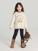 Sudadera de Dibujos Animados Nueva de Invierno 2024 Forrada de Polar y Engrosada Sudadera para Niñas Top Cálido y Cómodo para Bebé Niña