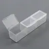 Pastillero portátil de tres compartimentos tres veces al día
