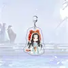 Mágico y Demoniaco Cult Master Dibujo Animado Anime Periférico Llavero Acrílico Azul Wangji Wei Wuxian Colgante Decoración de Bolso para Pareja