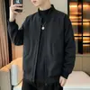 Jaqueta masculina corta-vento e impermeável, nova marca da moda primavera e outono 2026, jaqueta solta com gola alta, peça de outer wear estilosa e cool