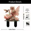 Amazon Temu Cruzamento de Fronteiras Acrílico Jardim Pátio Estaca Vaso de Plantio Decoração Adereços de Decoração de Jardim Coleção