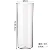 RecompraJarrón de Plástico Transparente, Cubo para Flores Tipo Vidrio de Alta Transparencia, Cubo Duradero para Floristería, Contenedor Hidropónico