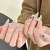 Pedrería con Forma de Diamante de Colores Caramelo para Uñas, Diamantes Brillantes para Uñas Famosos en Internet, Pedrería de Cristal de Mono Pequeño para Decoración de Uñas