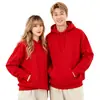 Suéter con capucha holgado de algodón con hombros descubiertos para otoño e invierno, camisa publicitaria personalizada para hombres y mujeres, ropa de trabajo empresarial, ropa de clase, logotipo impreso