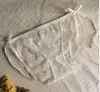 Braguitas de Encaje Sexy para Niñas, Deseo Puro, Lazo, Transparente, Tentación Ultradelgada, Calzoncillos de Cintura Media para Mujer