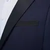Vestido Cuello Espalda Prueba de Arte Performance Traje Formal Hombres Novio Boda Anfitrión Borla Traje Delgado