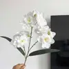 Orquídea de hadas artificial de 3 ramas, decoración suave para el hogar, arreglo floral, arreglo floral de boda, flores decorativas para paisajismo interior al por mayor