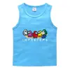 Conejo de Fuego 2023 Verano Chaleco Infantil Algodón Coreano Casual Camiseta Base Absorbente de Sudor Caramelo Camiseta Interior sin Mangas para Niños