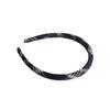 Retro estilo preppy tecido Xadrez esponja headband alta Crânio top borda fina headband novo outono e inverno versátil passeio jóias