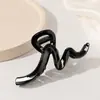 Textura de Lavagem com Tinta, Presilha de Cabelo de Alta Qualidade e Elegante para Penteados, Presilha Grande para Mulheres com Cabelo Grosso, Acessório de Cabelo Tipo Presilha Tubarão