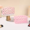 Bolsa de Maquiagem Impermeável Estilo Ins Transfronteiriça para Mulheres, Bolsa de Mão Simples de Viagem de Nicho, Bolsa de Armazenamento Portátil de Grande Capacidade para Passeios