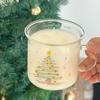 Novo Copo de Vidro Natalino Doméstico Copo de Água Estilo Ins Copo de Café da Manhã Copo para Bebidas Copo de Chá de Leite com Aba e Alça Copo de Água