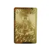 Fabricantes fornecem todos os tipos de metal Foka Nanhai Guanyin metal banhado a ouro cartões de metal dourados