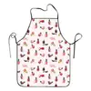 Estampa Digital Moda e Personalizada Roupa de Trabalho para Manicureiro Avental de Sarja Impermeável e Resistente ao Desgaste com Acabamento nas Bordas, Feito Sob Medida de Acordo com o Seu Design