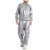 Roupas Fitness Masculinas e Femininas que Absorvem o Suor, Trajes para Academia e Sauna, Roupas de Sauna em Cinza Prata, Preto e Outras Cores, Conjuntos de Manga Longa de Secagem Rápida