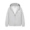 Sudadera con capucha estilo americano azul marino intenso con estampado de letras para hombre, chaqueta con cremallera de primavera y otoño para pareja, marca de moda