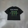 Camiseta Redonda de Manga Corta con Estampado de Graffiti en Inglés 2026 Top Versátil Estilo Casual Top de Algodón Más Vendido