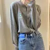 Cardigan de Caxemira Novo para Primavera e Outono Feminino Solto Emagrecedor Temperamento Camisola Camada Outerwear Bordado Malha Versátil Estilo Coreano