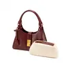 Moderna Bolso de Mano para Axila de Cuero con Cera de Aceite Retro de Gama Alta 2025 para Novia, Peinado de Boda, Madre, Uso Diario