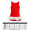 Vestido mono de otoño europeo y americano esponjoso con dobladillo y chaleco sin mangas con empalme transfronterizo de primavera 2025 para mujer