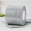 Atacado do fabricante fita de glitter, fita prateada, fita para embalagem de caixa de presente, fita para confeitaria, fita dourada e prateada, laço
