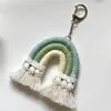 Tela Estilo Étnico Borla Colgante Arcoíris Colgante Pendientes Hechos a Mano DIY Colgante Llavero Accesorios Colgantes
