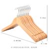 Perchas de Madera Yx Hotel Versión Engrosada para Uso en Casa, Perchas de Madera Antideslizantes para Pantalones, Perchas Vintage de Madera Maciza para Ropa