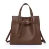 Nova Bolsa Transversal Balde d'Água Moda Simples Bolsa de Mão para o Dia a Dia Couro Macio Grande Capacidade Bolsa de Mão Feminina Atacado Personalização