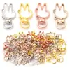 Directo de fábrica aleación conejo conejo llavero llavero juguete colgante DIY accesorios de joyería forma hebilla de perro