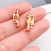 Kc Oro Retro Notas Musicales Música Guitarra Instrumento Pulsera DIY Llavero Pendientes Colgante Pulsera Joyería Accesorios