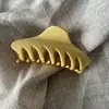 Presilha de Garra Grande Cor de Café para Mulheres, Estilo de Luxo, Adequada para Penteados Presos, Presilha Tubarão para Cabelos Grossos, Piranha Elegante, Acessório de Cabelo