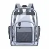 Mochila transparente transfronteriza de Amazon, bolso de hombro de PVC, mochila de gelatina, mochila de gran capacidad, mochila escolar para estudiantes de primaria y secundaria