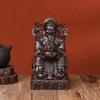 Talla de Madera de Ébano Figura de Buda Sentado Artesanías de Palo de Rosa Yuanguangjin Decoración para el Hogar Sala de Estar Tienda