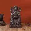 Talla de Madera de Ébano Figura de Buda Sentado Artesanías de Palo de Rosa Yuanguangjin Decoración para el Hogar Sala de Estar Tienda