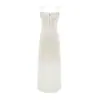 Vestido Vintage de Tirantes Finos para Mujeres Altas, Ceñido a la Cintura, Elegante, Largo con Lazo, Estilo Suave, Hombros Descubiertos, Corte Ajustado, Encaje
