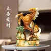 Caballo de Cerámica Tang Sancai, Adorno Artesanal del Año del Caballo, Caballo de Cerámica para Sala de Estar y Oficina, Éxito en Todo, Regalo de Decoración para Escritorio