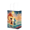 Bolsa de Regalo Nezha Ao Bing Mochila de Temporada de Regreso a Clases para Jardín de Niños Bolsa de Papel Mochila Regalo de Cumpleaños para Niños Bolsa de Embalaje de Juguetes