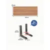 Estante de almacenamiento de pared Soporte de pared Soporte de partición para colgar en la pared Estantería colgante de tablero en capas Estante de tablero de madera