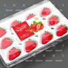 Adesivo de etiqueta de morango Creme vermelho Dandong jiujiu 99 fruta Filme universal adesivo design z