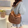 Bolso de Hombro Casual de Gran Capacidad al por Mayor para Mujer de Fabricantes de Comercio Exterior, Bolso Tote Texturizado de Estilo Nuevo, Bolso Cruzado Simple