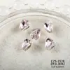 Decoraciones Brillantes para Uñas con Acabado, con Pedrería de Cristal de Alta Calidad con Forma de Huevo de Paloma, Pedrería con Forma de Azúcar Hielo y Pequeños Accesorios para Uñas Portátiles
