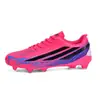Nuevos zapatos de fútbol transpirables de corte bajo para estudiantes jóvenes, adecuados para partidos y entrenamientos en césped, antideslizantes y resistentes al desgaste, venta al por mayor