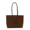26 bolsos de mujer nuevos, elegantes y sencillos, de gran capacidad, convenientes para el trabajo, bolso tote de cuero suave de alta calidad