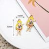 Sailor Moon Liga Gota de Óleo DIY Jóias Acessórios Brincos Brincos Pingente Água Gelo Lua Animação Vênus Júpiter