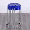 Taburete Redondo para el Hogar, Taburete de Plástico Reforzado, Taburete de Plástico Engrosado para Adultos, Mesa de Comedor, Oficina Comercial, Taburete de Puesto, Simple y Moderno
