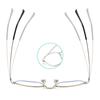 Nuevo Armazón de Metal para Lentes para Mujer Irregular Kick-off Armazón para Lentes para Miopía Moderno Trendy Luz Azul Espejo Plano Fábrica