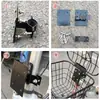 Instalación de Piezas Metálicas para Horquilla Delantera de Bicicleta, Conectores Modificados, Adaptador para Portaequipajes Delantero, Soporte para Canasta
