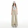 Chizhi#Nuevo Color Otoño/Invierno Ropa de Trabajo Pantalones Casuales para Mujer Sueltos Adelgazantes Ocultan la Carne Perezosos Moda Versátiles Pantalones de Pierna Recta