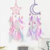 Atrapasueños de Plumas Estilo Fresco Transfronterizo Decoración Colgante Carrillón de Viento Colgante Tejido de Plumas Hecho a Mano Decoración Linda para Habitación Infantil