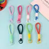 Cordão Minimalista Criativo para Celular Porta-Cartão de Boneca Chaveiro de Passagem de Embarque para Mochila Pingente de Corda Trançada Colorida